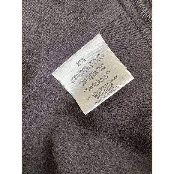 NWT BCBGeneration Black Double Breasted V Neck Peplum Top Blouse size 4 - Picture 7 of 7